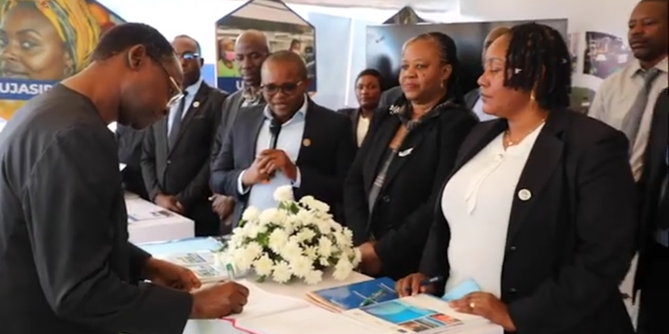 MINISTER SIMBACHAWENE IS IMPRESSED BY THE MINISTRY OF INDUSTRY AND TRADE, PUBLIC SERVICE WEEK EXHIBITION 2025